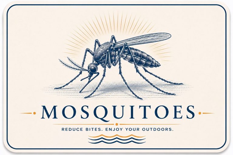 Mosquito Control in Daphne, AL Mosquito control card for Hilbun Pest Control featuring mosquito treatment options for yards in Daphne, Alabama.