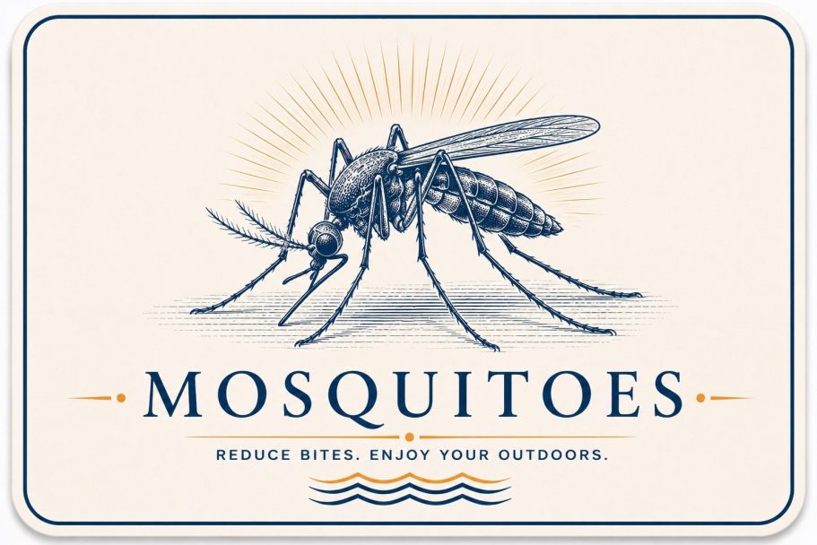 Mosquito Control in Gonzales, Louisiana Illustrated mosquito representing mosquito activity around yards and outdoor areas in Gonzales, Louisiana.