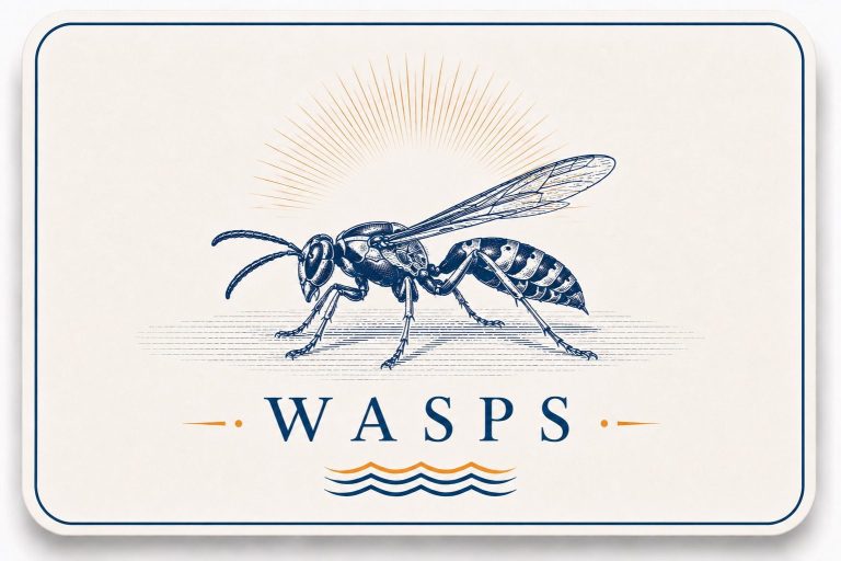 Wasp Control in Daphne, AL Wasp control card for Hilbun Pest Control featuring wasp and stinging insect treatment in Daphne, Alabama.