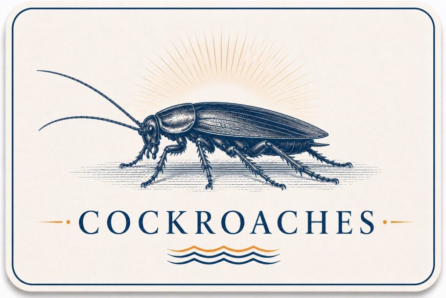 Cockroach Control in Gonzales, Louisiana Illustrated cockroach representing common cockroach problems around Gonzales homes and businesses.