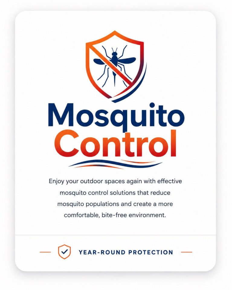 Mosquito Control Services | Hilbun Pest Control Premium mosquito control service card promoting effective outdoor mosquito reduction and year-round protection.