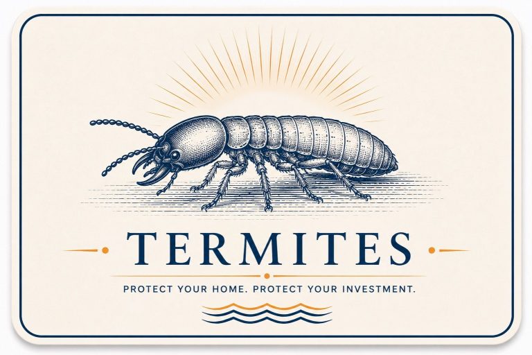 Termite Treatment in Daphne, AL Termite treatment card for Hilbun Pest Control featuring termite protection options for homes in Daphne, Alabama.