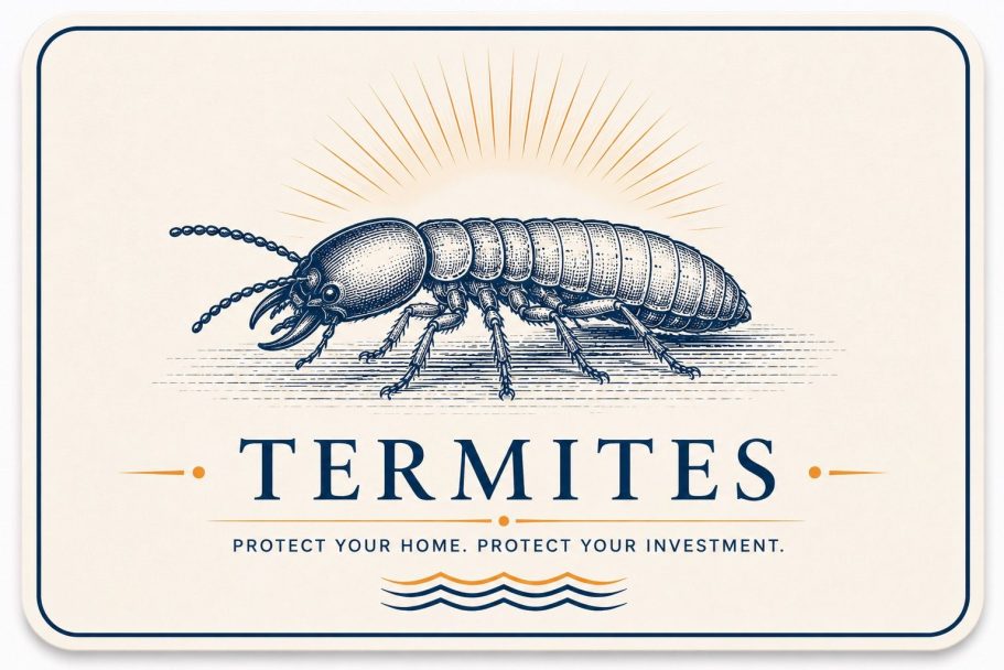 Termite Control in Gonzales, Louisiana Illustrated termite representing subterranean termite concerns for properties in Gonzales, Louisiana.