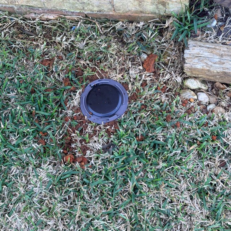 Termite Baiting System Install Performed BY Hilbun Pest Control Termite Bait System installed around the a home performed by Hilbun Pest Control